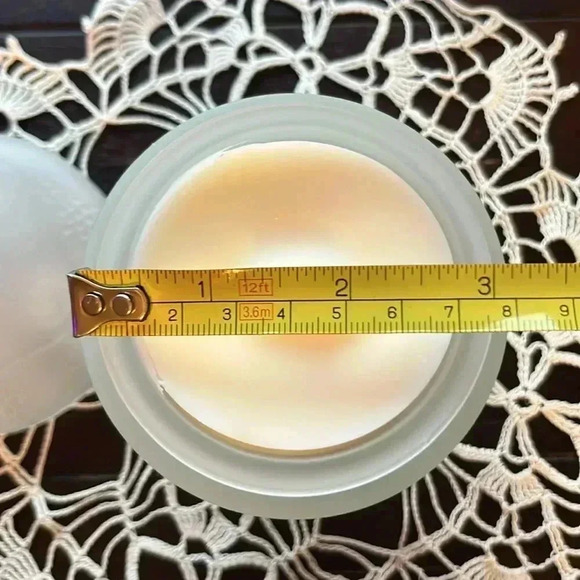 Hand Poured Soy Candle Using Upcycled Vintage Glasssware “Winter” - Picture 8 of 8